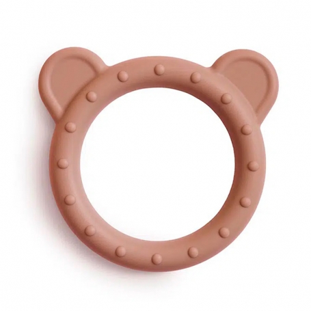 Mushie Silikónové hryzátko Bear Natural {PRODUCT_REFERENCE}-1