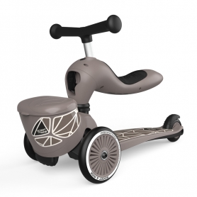 Scoot & Ride Odrážadlo kolobežka 2v1 Highwaykick 1 Lifestyle brown lines {PRODUCT_REFERENCE}-1