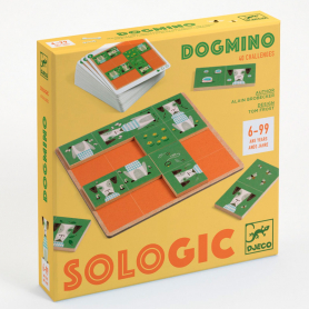 Djeco Logická hra Drevené domino Sologic Psíky {PRODUCT_REFERENCE}-1