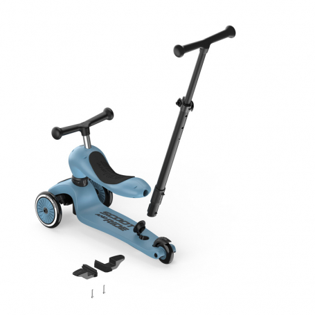 Scoot & Ride Odrážadlo kolobežka 2v1 Highwaykick 1 Push and Go steel {PRODUCT_REFERENCE}-1