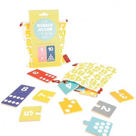 Floss & Rock Cestovné puzzle Čísla a bodky {PRODUCT_REFERENCE}-1