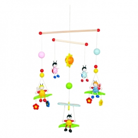 Goki 3-D Mobile, bees and beetles 52954-1